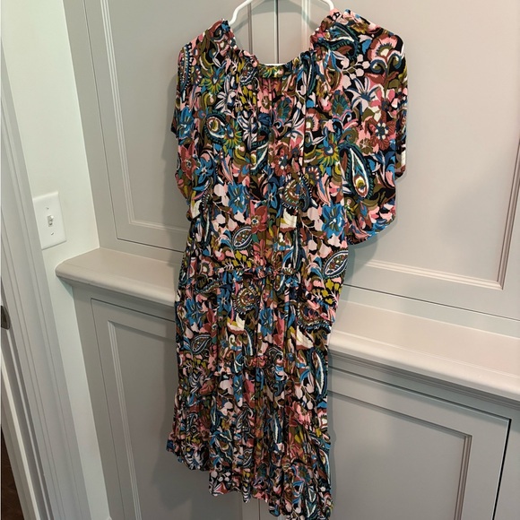 Anthropologie Multicolor V-Neck Dress - Picture 4 of 6